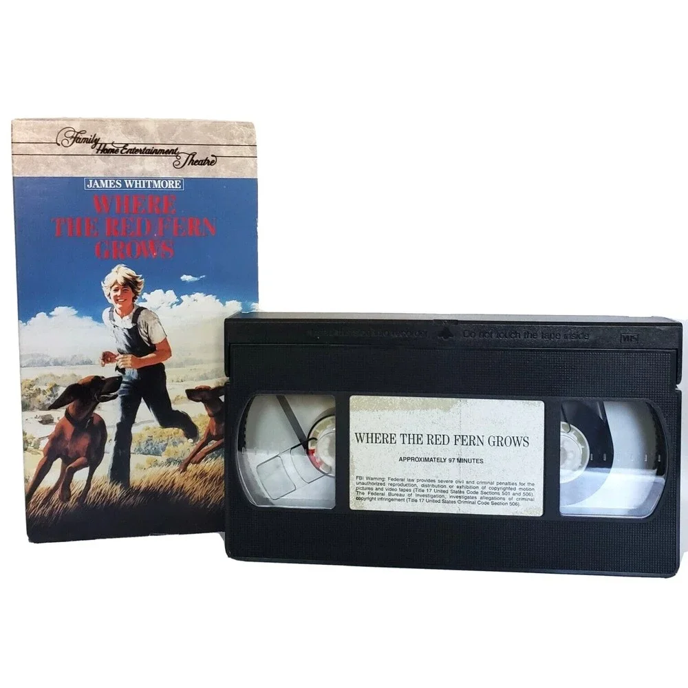 Where The Red Fern Grows VHS Video Family Movie Film w/ James Whitmore 1974